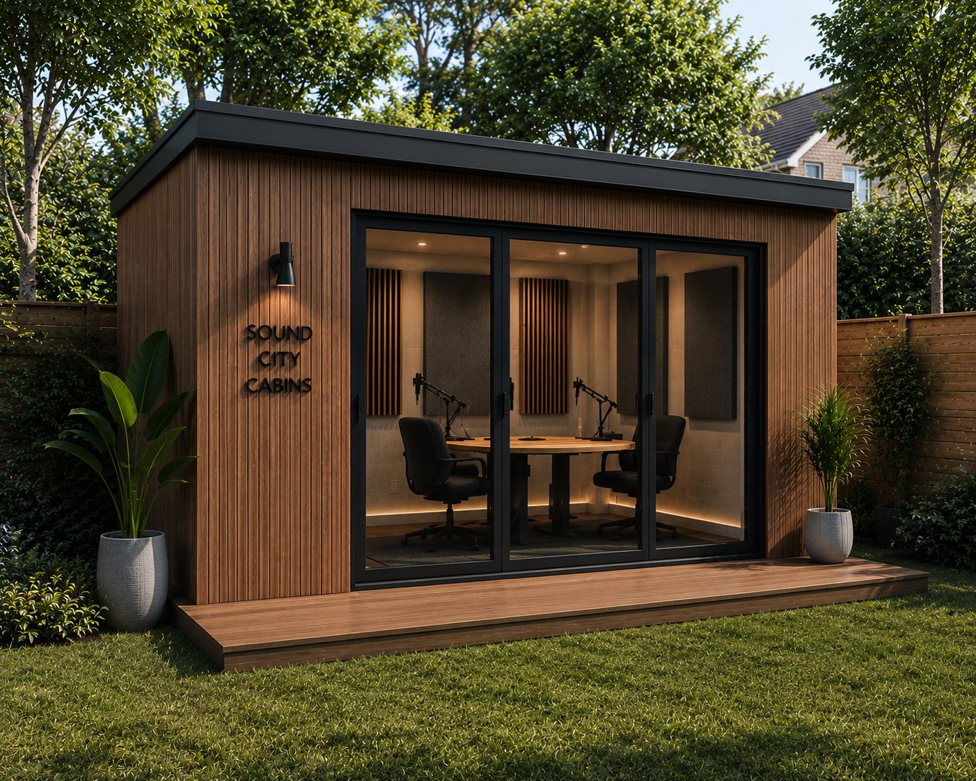 Sound City Cabins, Podcast, broadcast-ready cabin